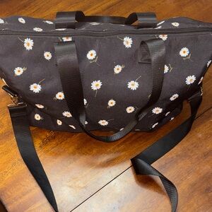 Alice + Olivia Black Floral Travel Bag